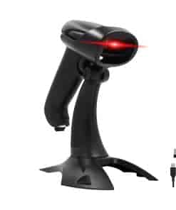 Escáner de códigos de barras inalámbrico 2D QR con soporte
