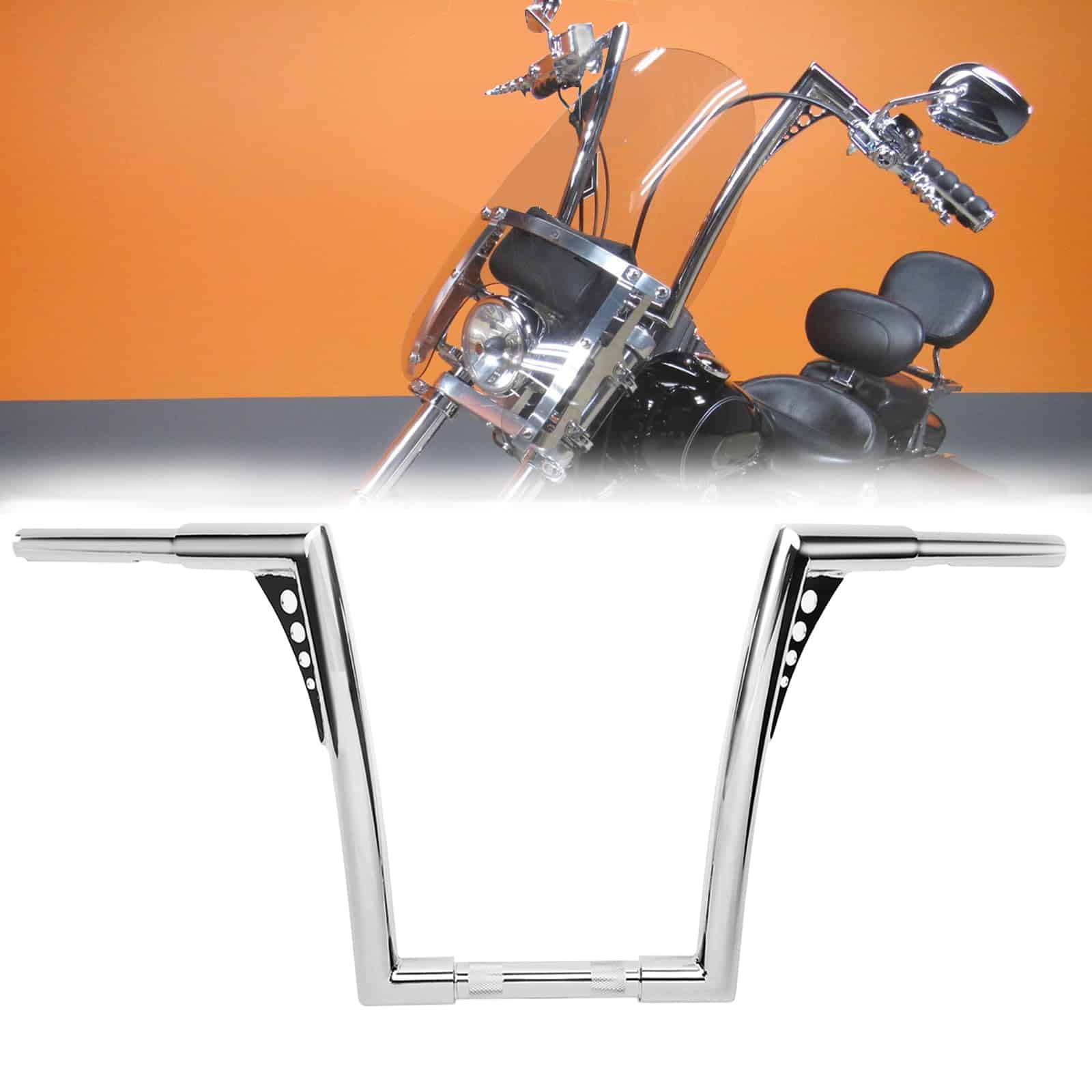 Manillar TIGERSGATE 12 Pulgadas Sportster Dyna Ape Hangers