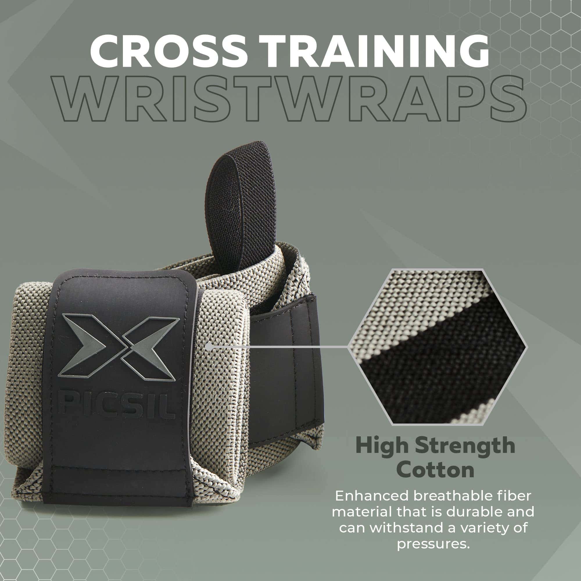 PICSIL Wrist Wraps con Doble Cierre de Tela, Correas para - Imagen 3