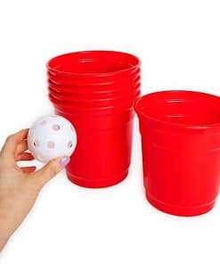 Juego de Pong Gigante de 1616 Holdings, Set de 6 Vasos y