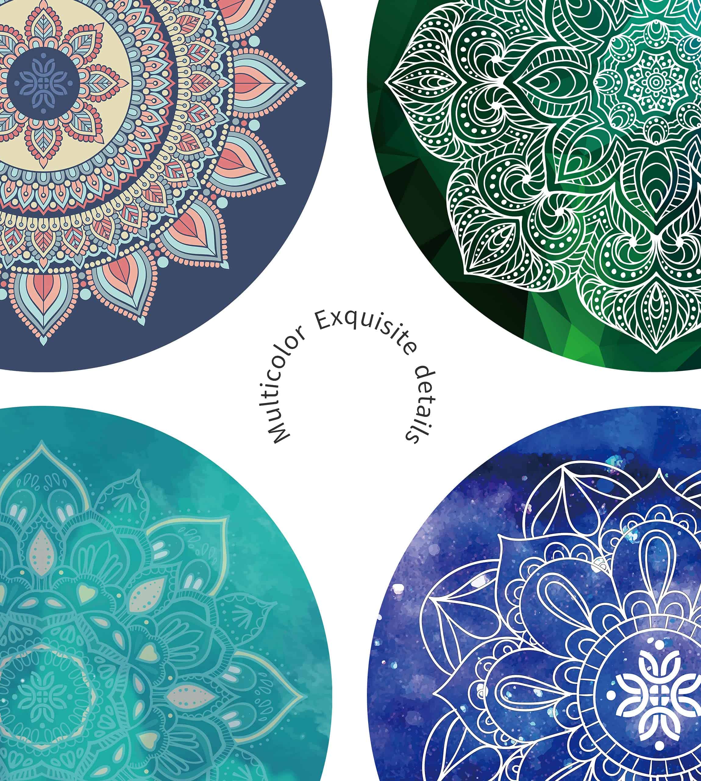 nuveti Large Meditation Mat Round Yoga Mat Pilates Yoga Mat - Imagen 6