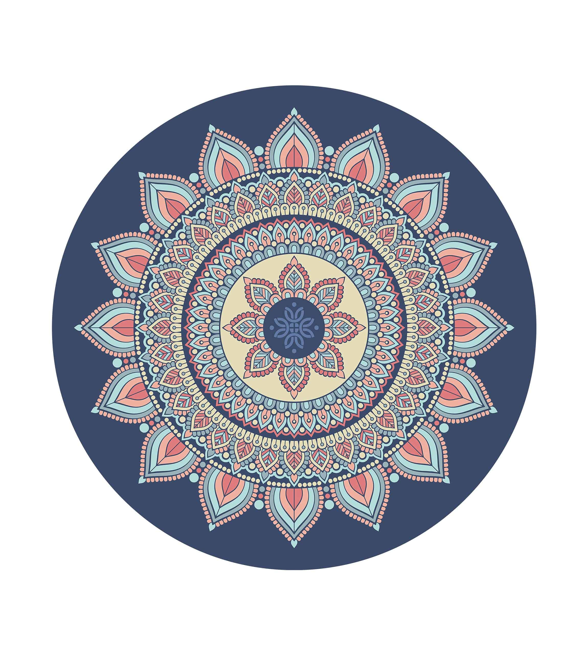 nuveti Large Meditation Mat Round Yoga Mat Pilates Yoga Mat