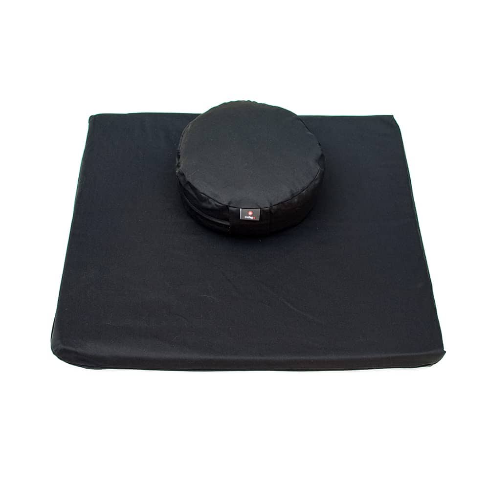 Set de Cojín de Meditación Cudegui, Zafu y -Negro