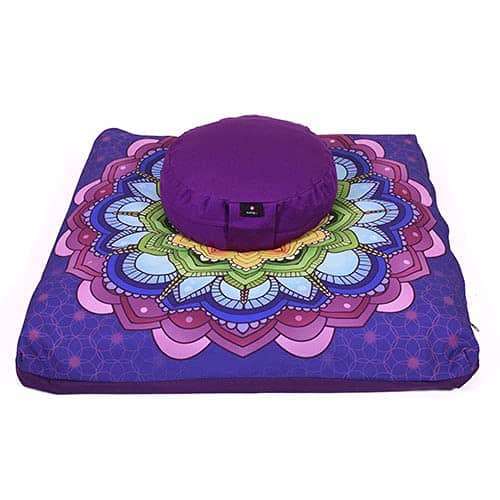 Set de cojín de meditación Cudegui, Zafu y -Arcoíris
