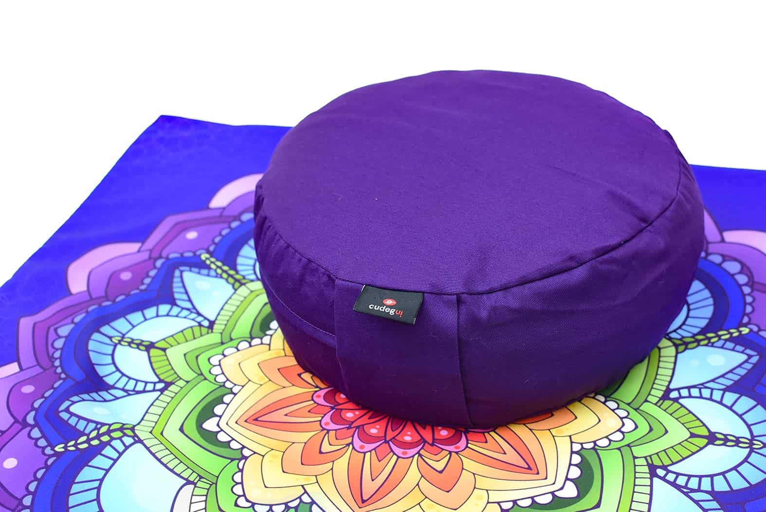 Set de cojín de meditación Cudegui, Zafu y -Arcoíris - Imagen 4