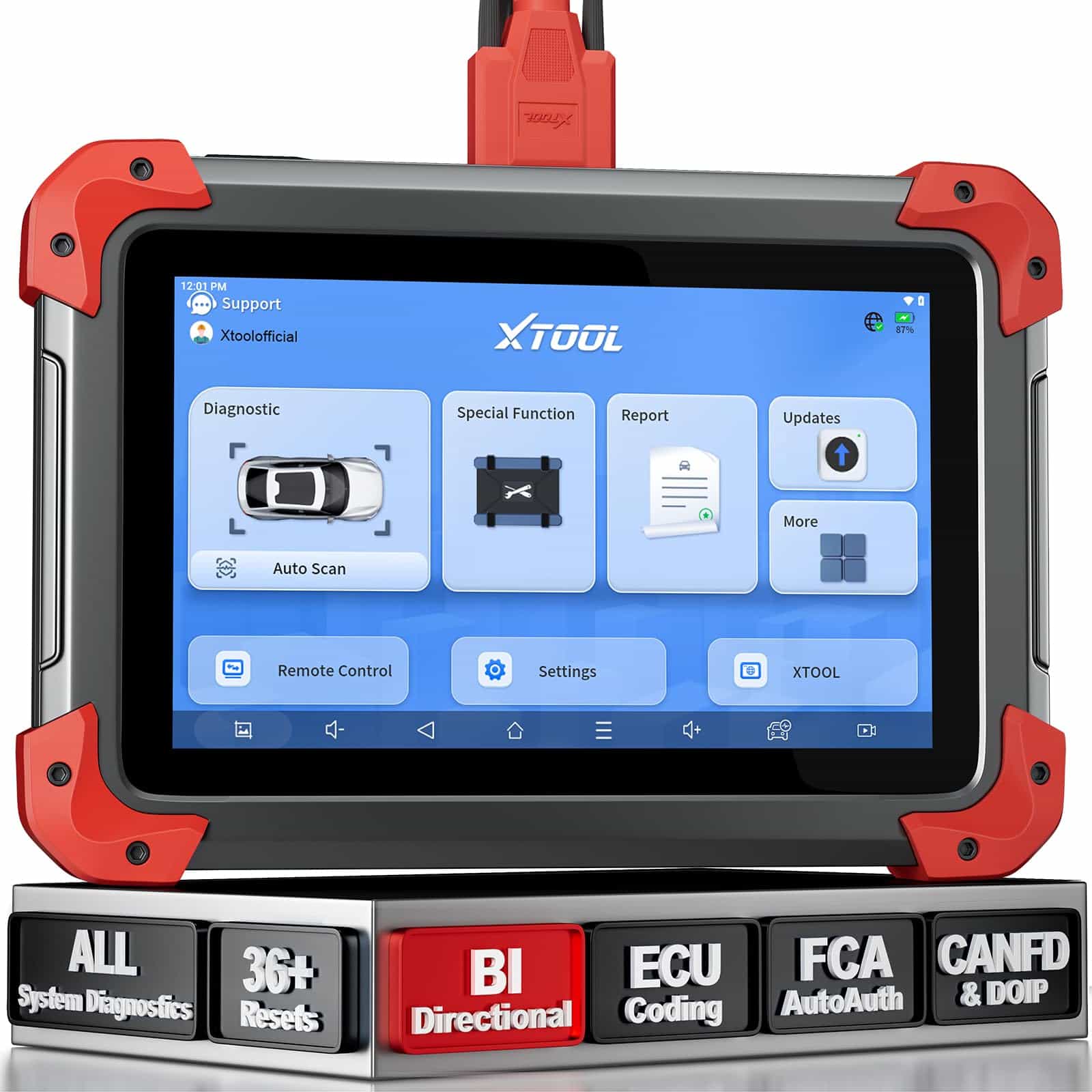 XTOOL D7 Escáner OBD2 Bidireccional: Herramienta de Escaneo