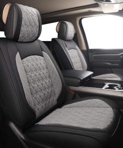 Fundas de asiento para automóvil JOJOBAY -Negro-Gris