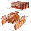 Rack de Costillas 3 en 1 para Ahumar y Rack de Piernas de