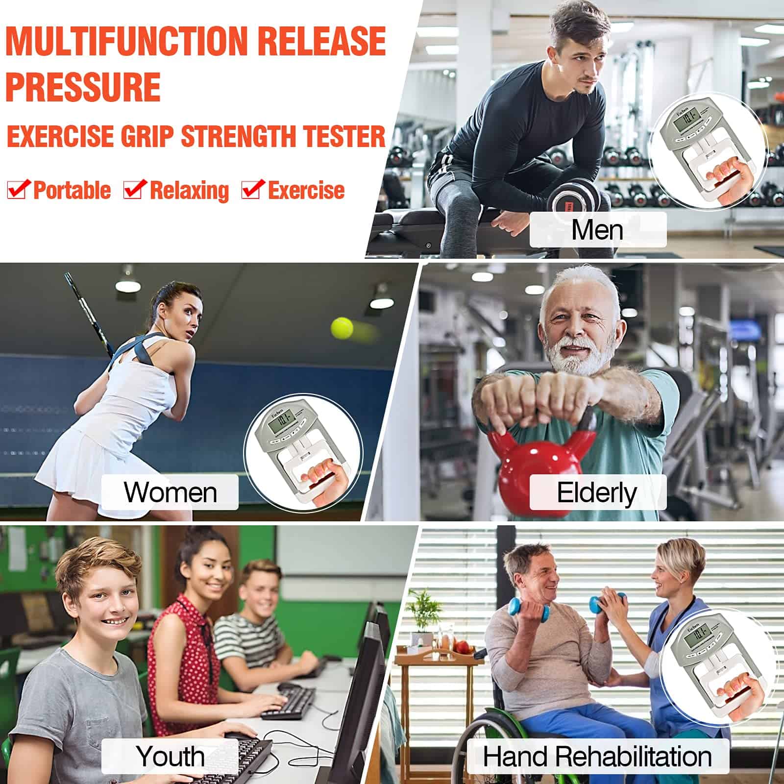 Fortalecedor de agarre, Fortalecedor de mano para - Imagen 5