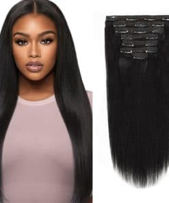 Anrosa Yaki Hair Clip in Extensiones de Cabello Yaki Clip