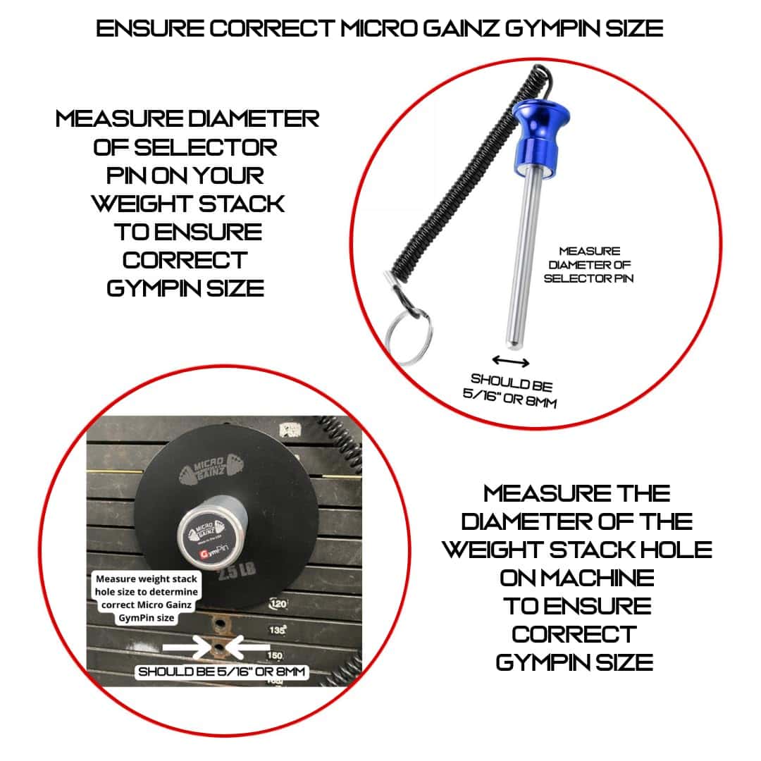 GymPin Micro Gainz Weight Stack Extender Pin para Máquina - Imagen 3