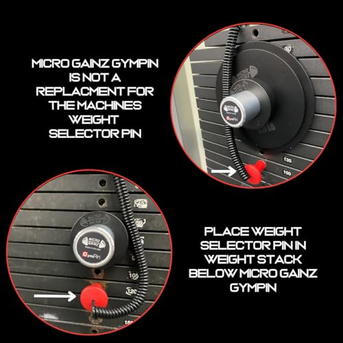 Micro Gainz GymPin Weight Stack Extender Pin para Máquina - Imagen 8