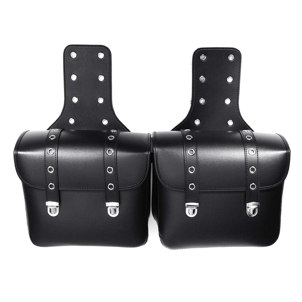 Alforjas de Motocicleta de Cuero PU para Softailfor Scooter - Imagen 5