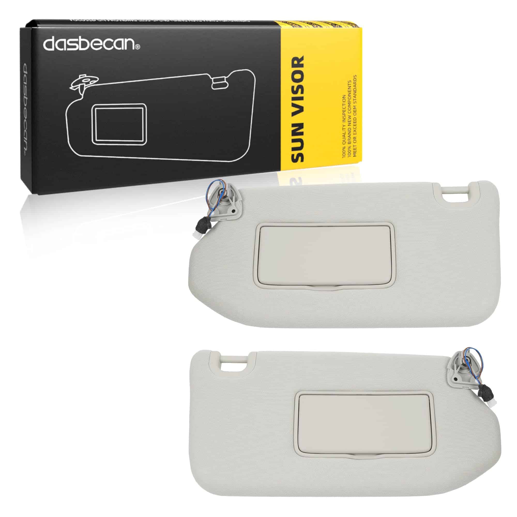 Dasbecan 1 Par de Visera del Sol Lado Izquierdo del