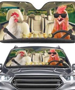 YOSA Rooster Driver Car Windshield Sun Shade, Decoración de