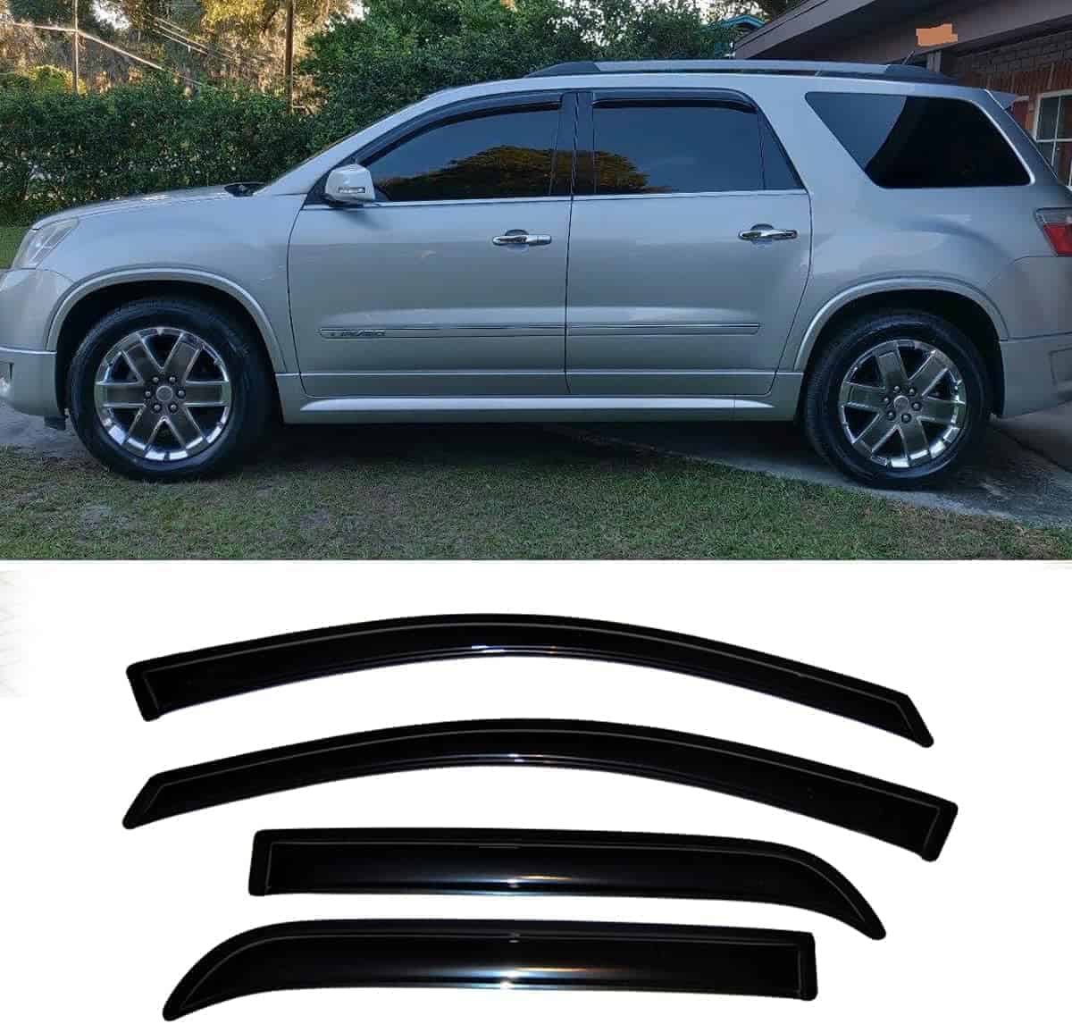 Deflectores de viento impermeables para ventanas laterales