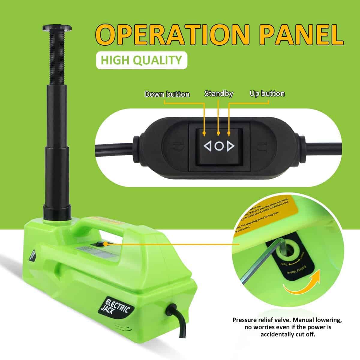 Gato Eléctrico Simtamy 5 Toneladas 12V Gato Hidráulico para - Imagen 5