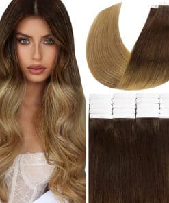 Extensiones de Cabello Adhesivas de Cabello Humano Anrosa