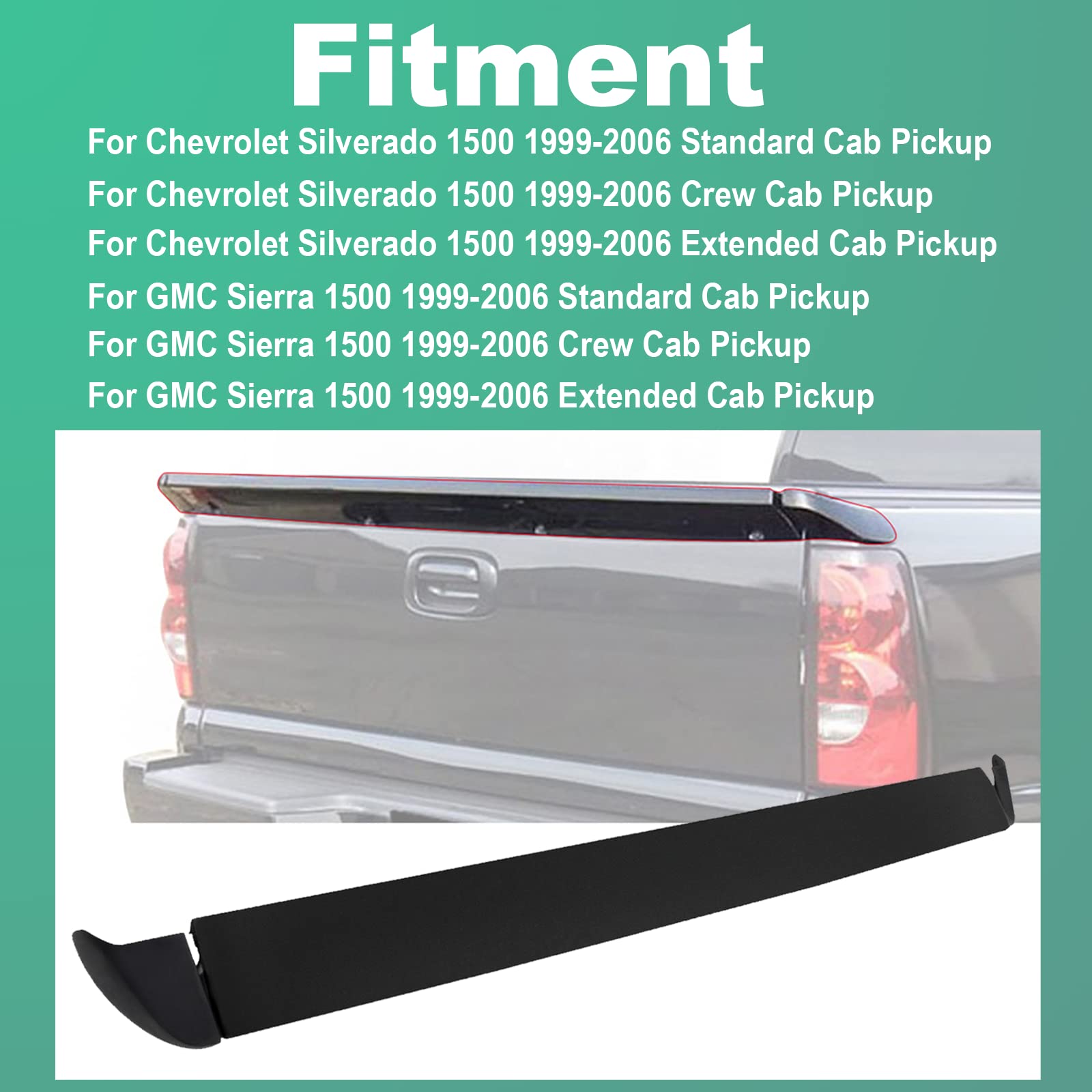 Cubierta de Protector de Ala de baul Trasero Negro Mate en - Imagen 4