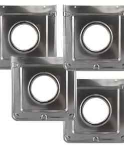 Paquete de 4 - Estilo J - 9.125" x 9.3125" Platos de Goteo