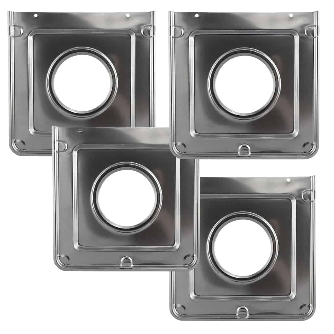 Paquete de 4 - Estilo J - 9.125" x 9.3125" Platos de Goteo