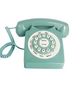 Teléfono de mesa con cable Benotek Beneno Retro Verde