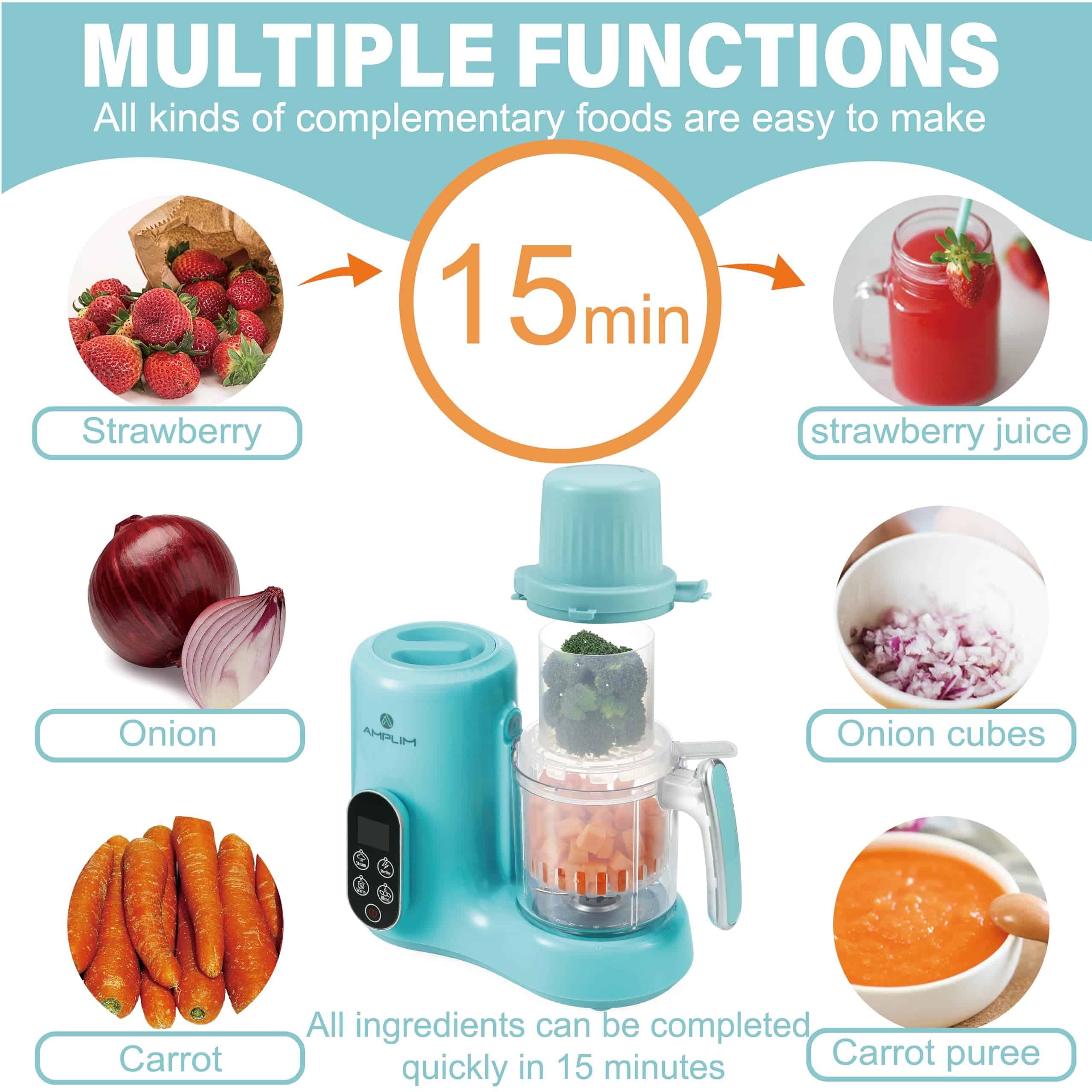 Procesador de Alimentos para Bebés Amplim, Procesador de - Imagen 4