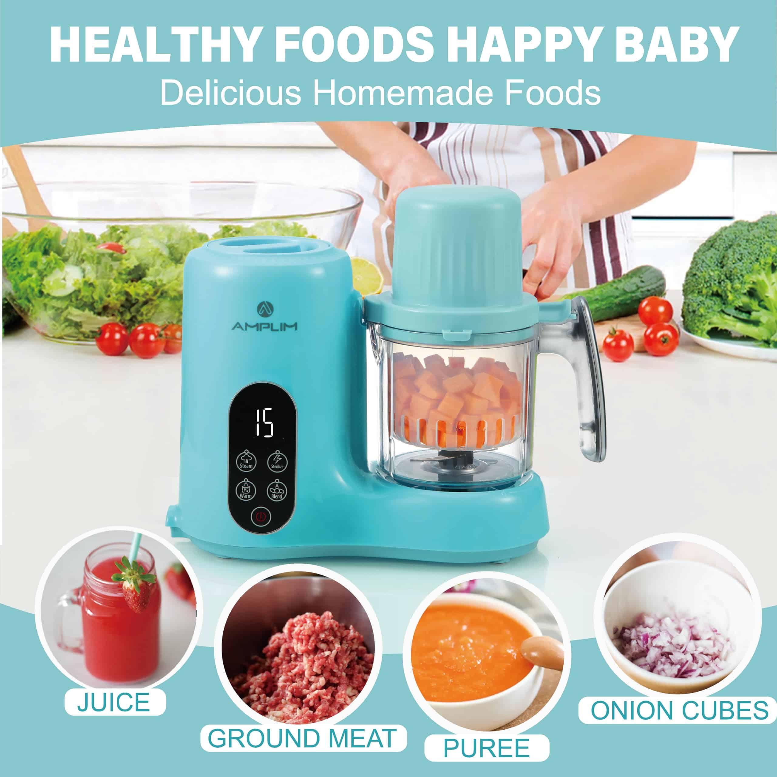Procesador de Alimentos para Bebés Amplim, Procesador de - Imagen 3