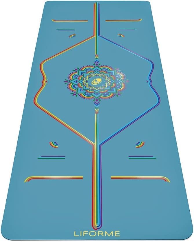 Tapete de Yoga LIFORME Estampado - Bolsa de Yoga Gratis -