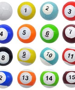 Yoqanr 16 Pcs Snooker Balls Soccer Table Game Street Ball