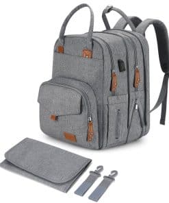 Mochila Pañalera Extra Grande Qualyphant para 2 Niños -