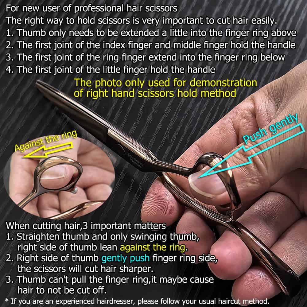 Tijeras Profesionales para Cortar Cabello de 6 Pulgadas - Imagen 7