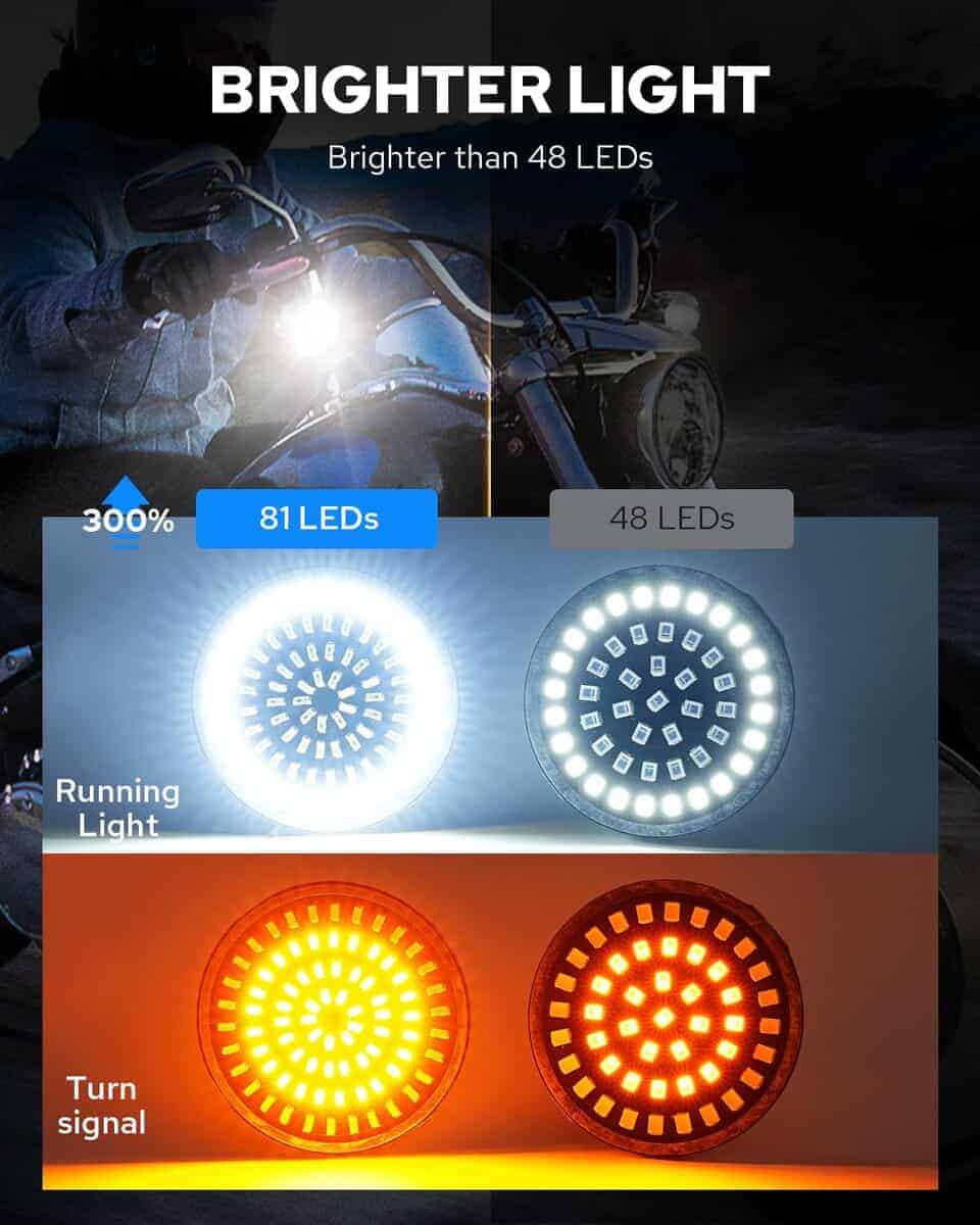 Benlari 1157 Luces LED para señales de giro Delanteras y - Imagen 6