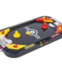 Juego de Mesa 2 en 1 Gamie, Mini Mesa de Air Hockey para