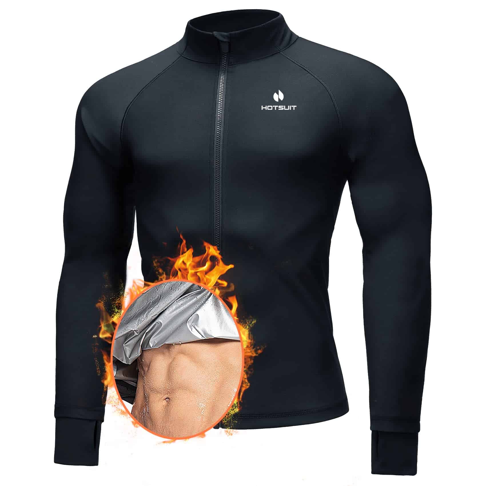Traje de Sauna HOTSUIT para Hombres - Sudadera de Manga