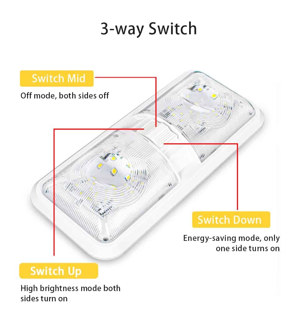 ANYPOWK Luces LED de 12V para RV con Interruptor ON/Off - - Imagen 5