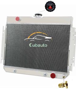 Radiador de aluminio de 3 filas compatible con Chevy Bel