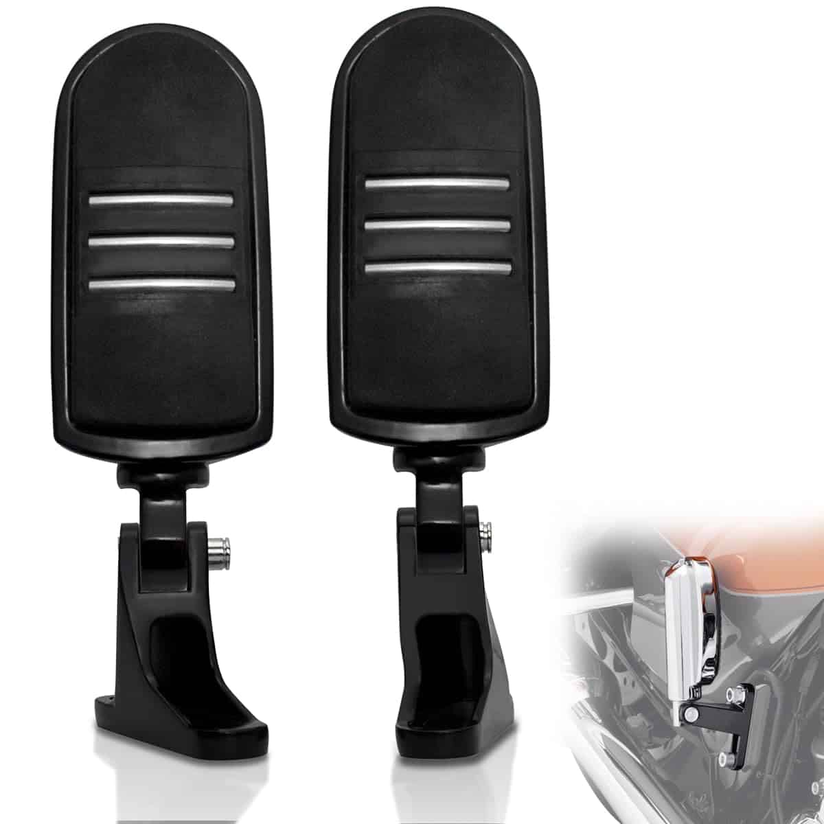 FoVPLUE Pasajero Mini Tablero del Pie, Pasajero Reposapiés