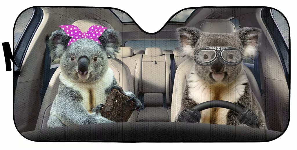 Homa Colorful Koala Protector Solar para Parabrisas de Auto - Imagen 3