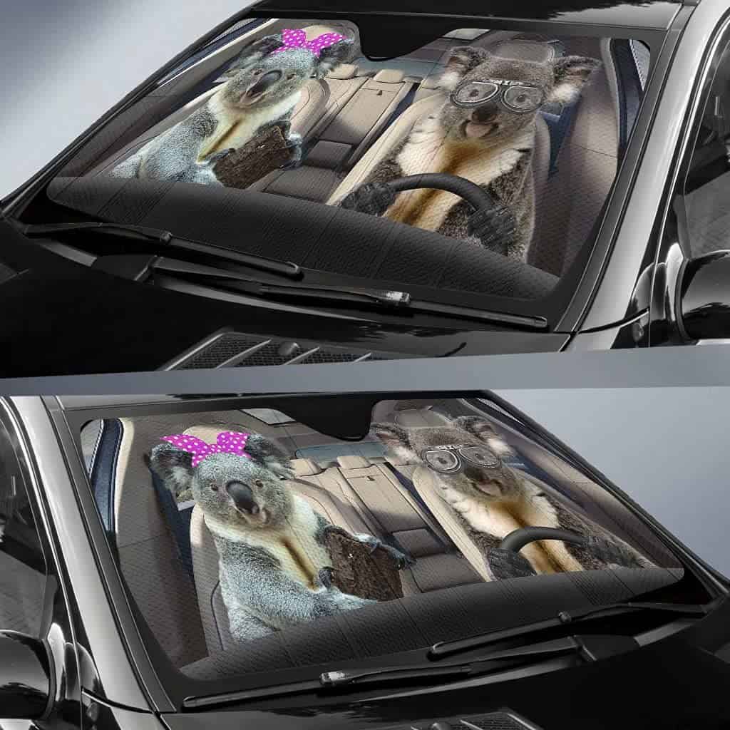Homa Colorful Koala Protector Solar para Parabrisas de Auto - Imagen 4