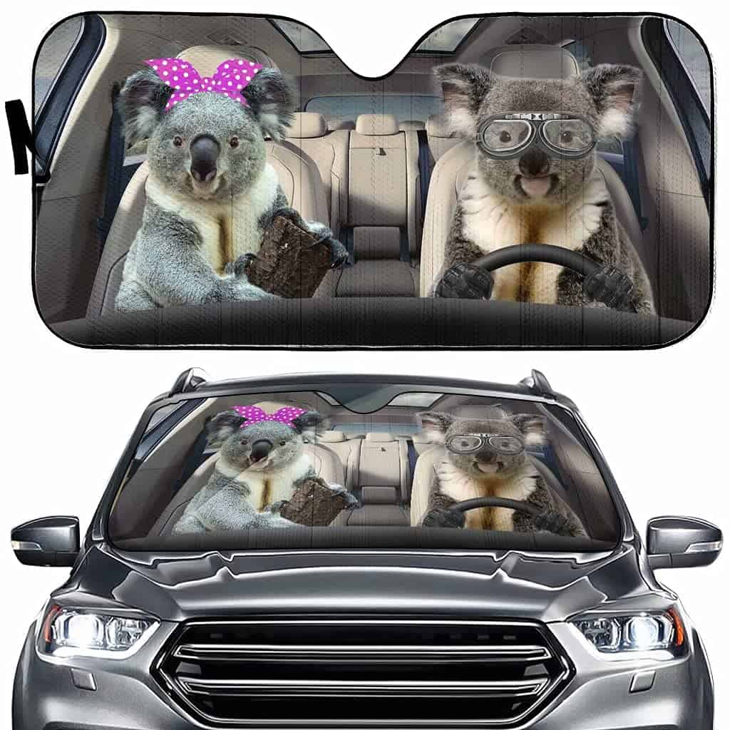 Homa Colorful Koala Protector Solar para Parabrisas de Auto