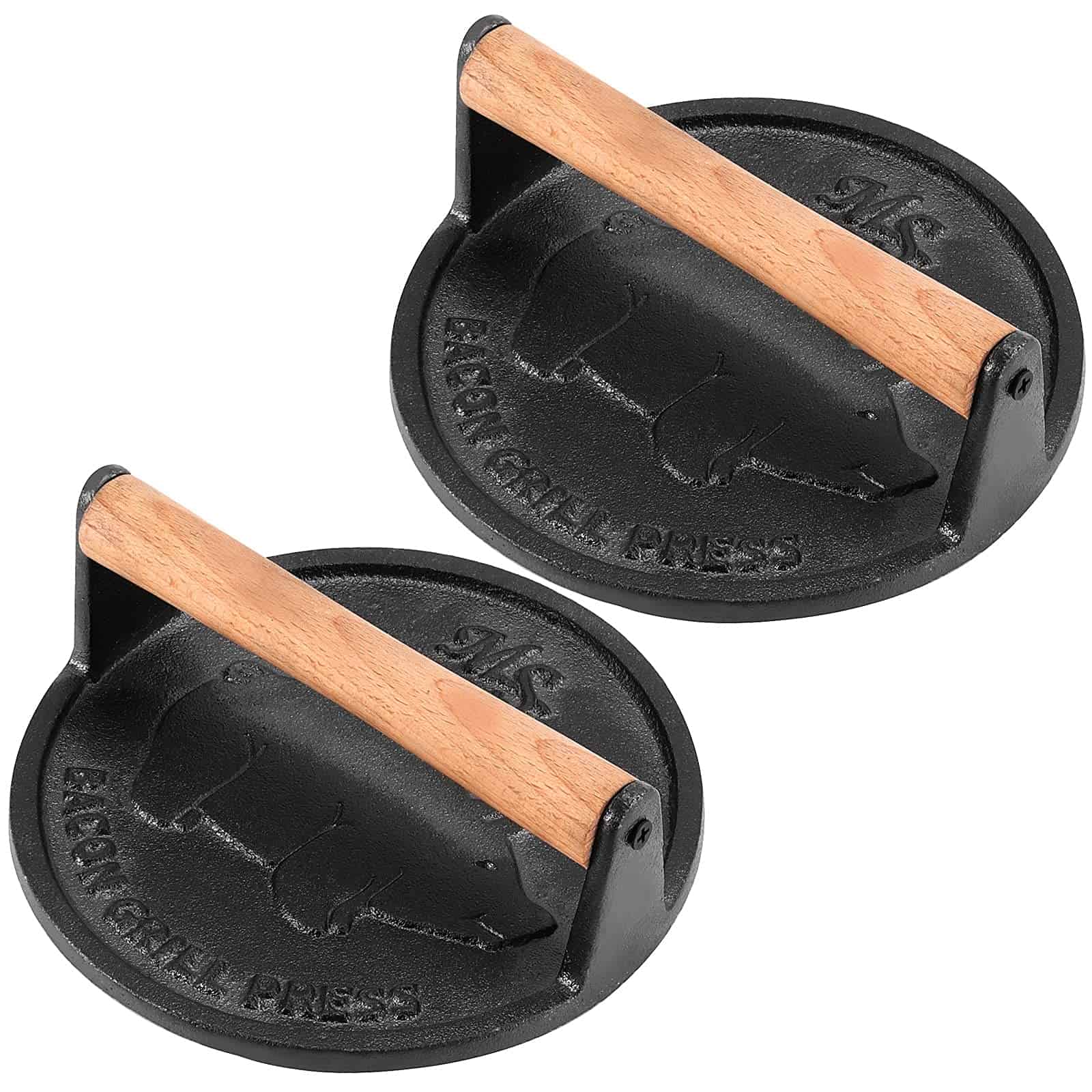 HEIHAK 2 Pack 7 Pulgadas Prensa para Parrilla de Hierro