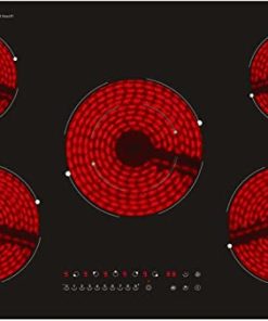 Cocina de vitrocerámica eléctrica de 30 pulgadas, 5