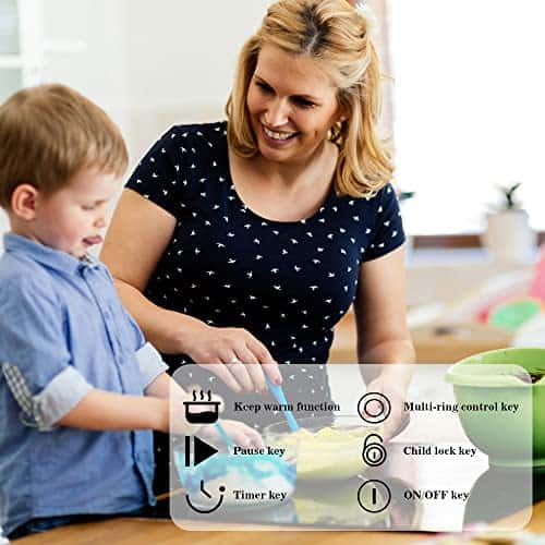 Cocina de vitrocerámica eléctrica de 30 pulgadas, 5 - Imagen 3