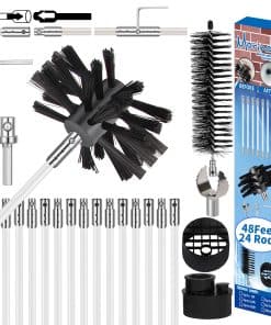 Kit de Limpieza de Conductos de Secadora de 48 Pies,