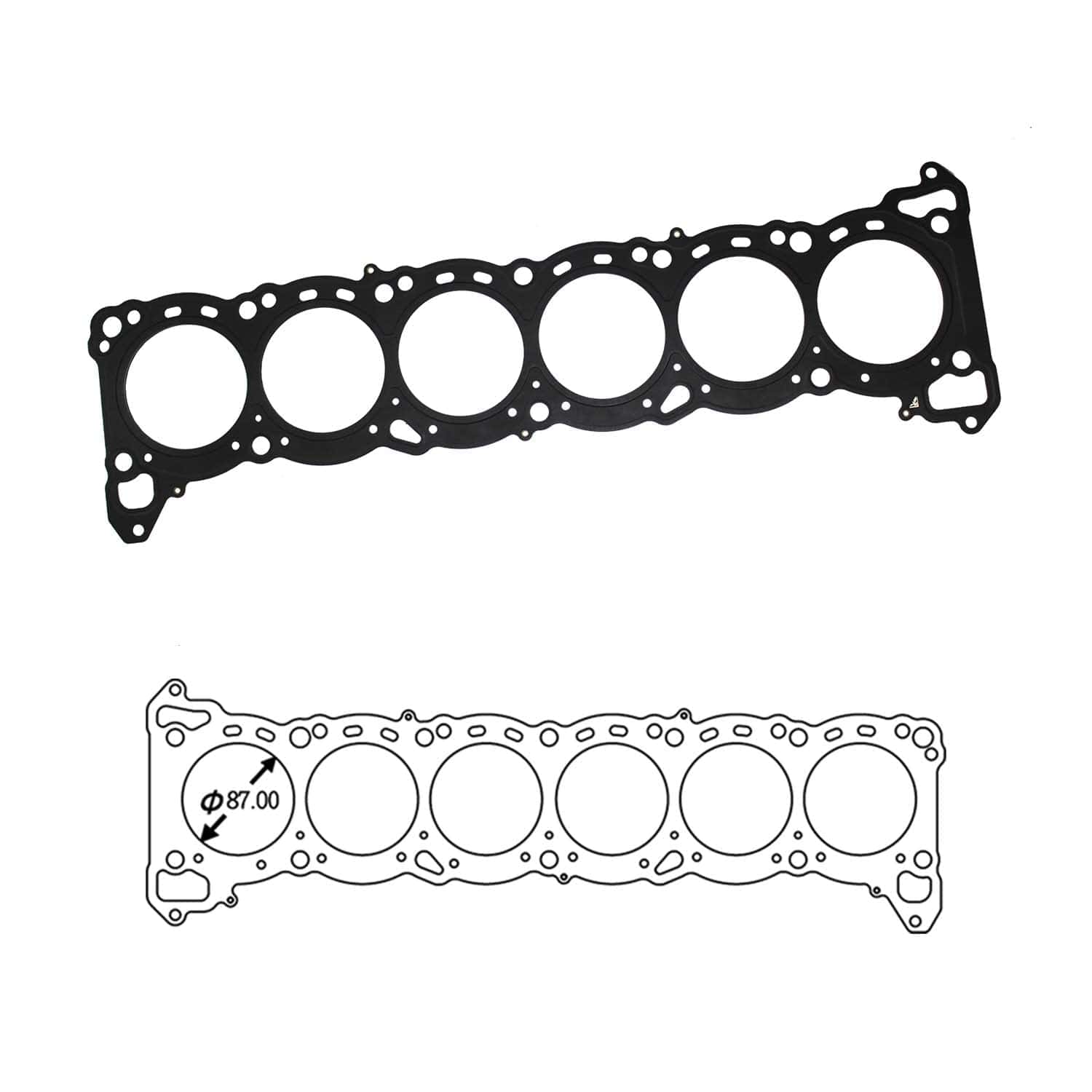 Junta de culata SIRUDA para Nissan RB26DETT -T: 1.2mm)