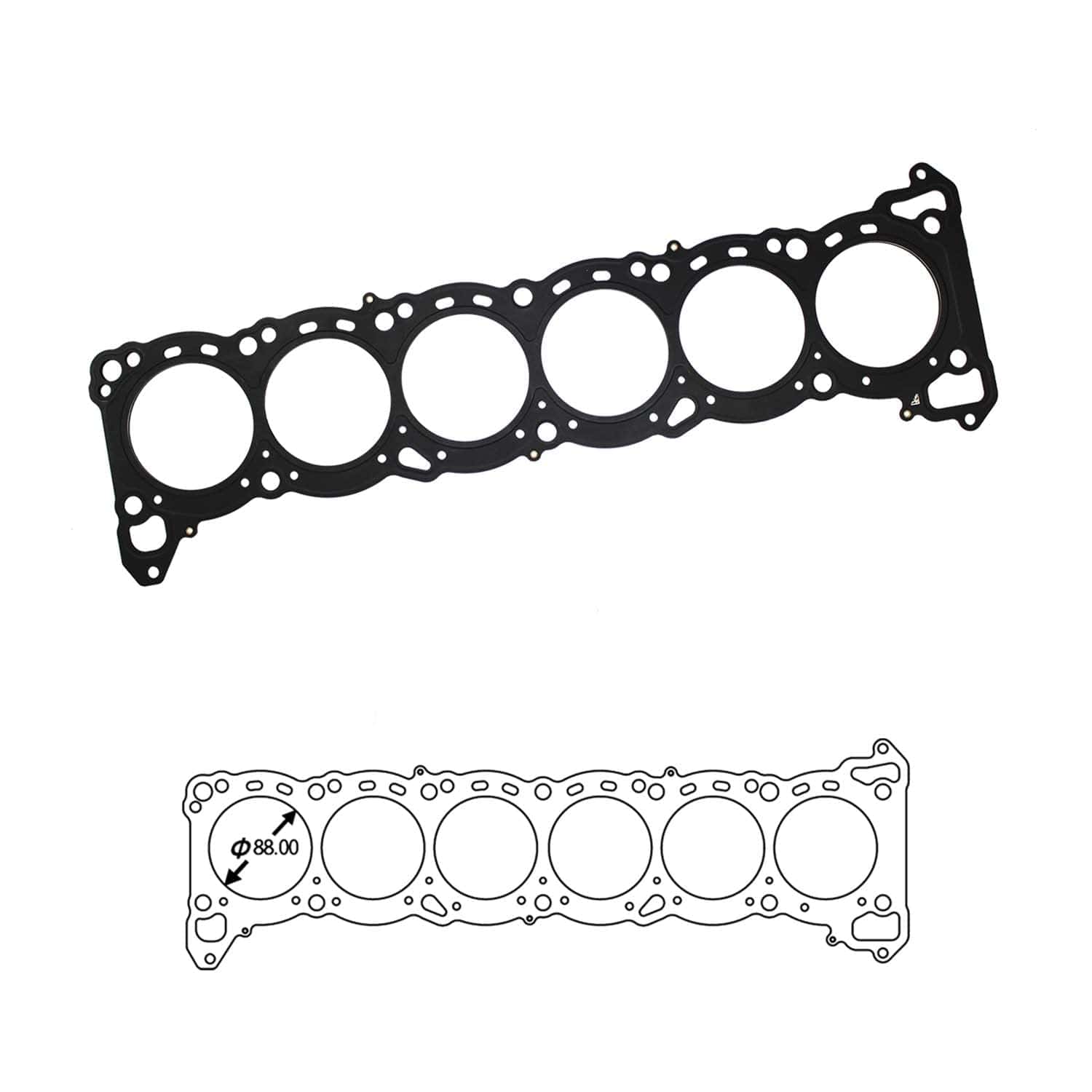 Junta de culata SIRUDA para Nissan RB26DETT - T:1.2mm)