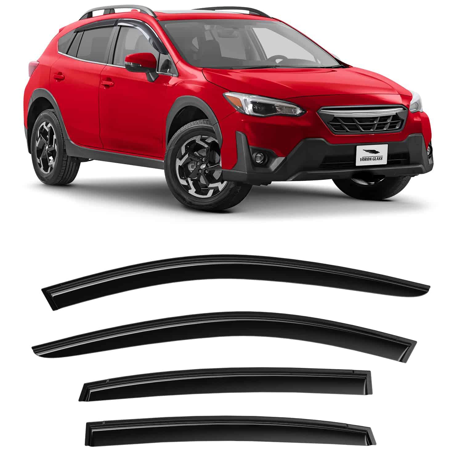 Voron Glass Deflectores de Lluvia Duraderos para Subaru XV