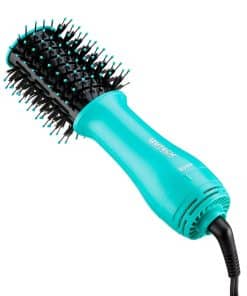Secador de Pelo Portátil 2 en 1 con Cepillo -Teal