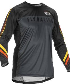Playera Fly Racing 2022 Adult Lite (Metal/Rojo/Amarillo,